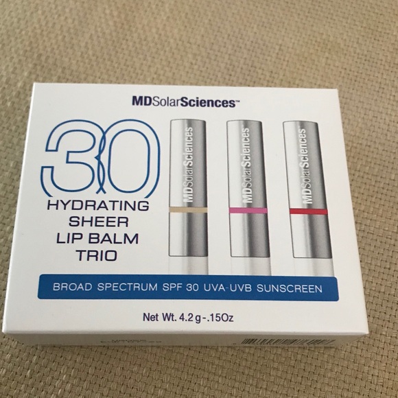 MD Solar Sciences Other - Hydrating Sheer Lip Balm Trio SPF 30